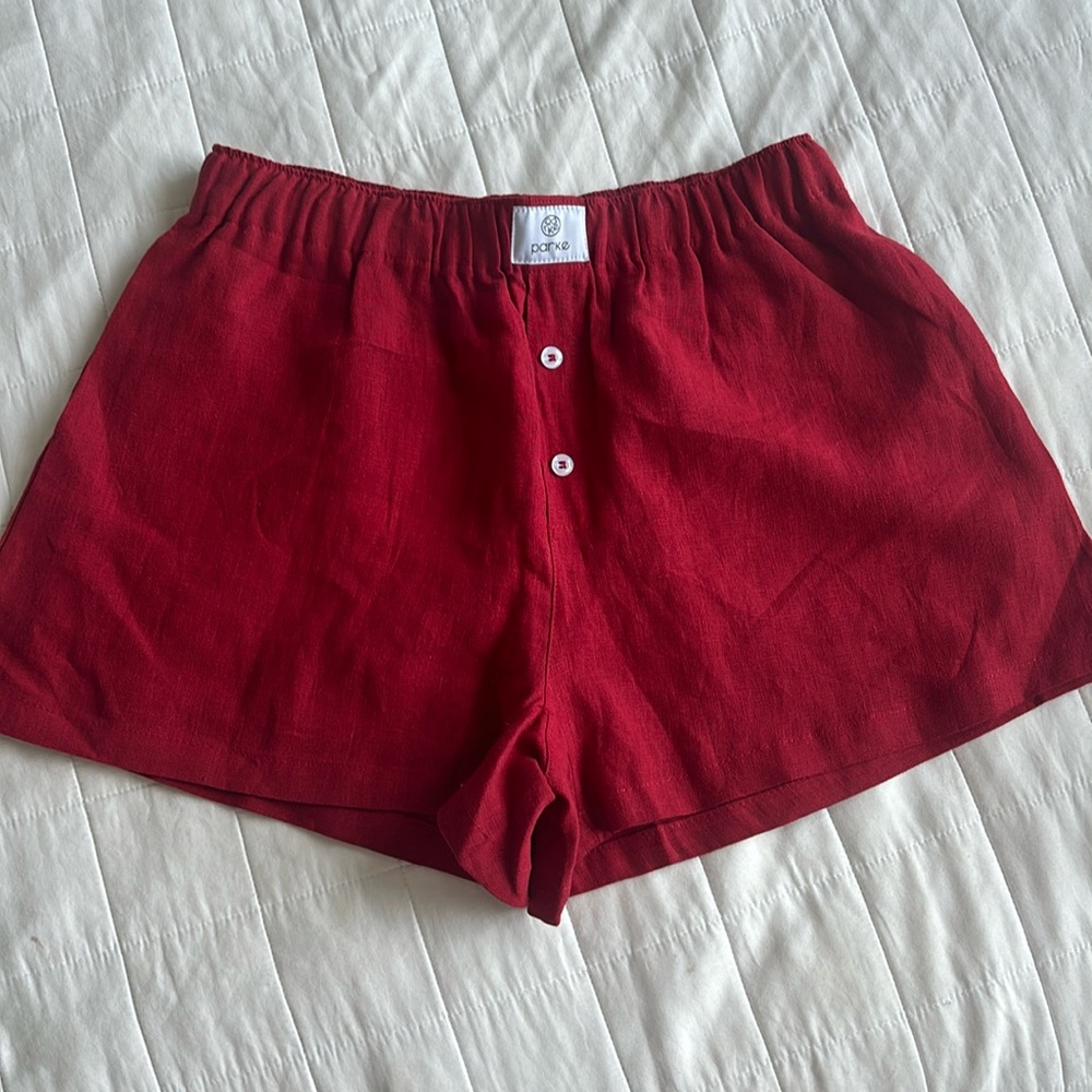 PARKE linen shorts